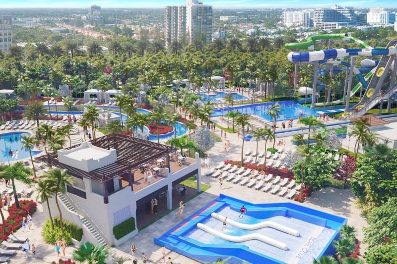 Parque aquático em Assinie