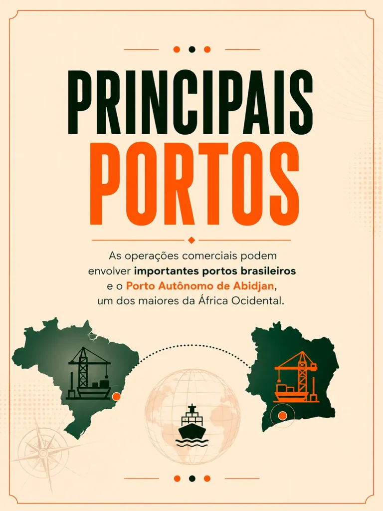 Brasil e Costa do Marfim: conexões logísticas aproximam mercados dos dois lados do Atlântico
