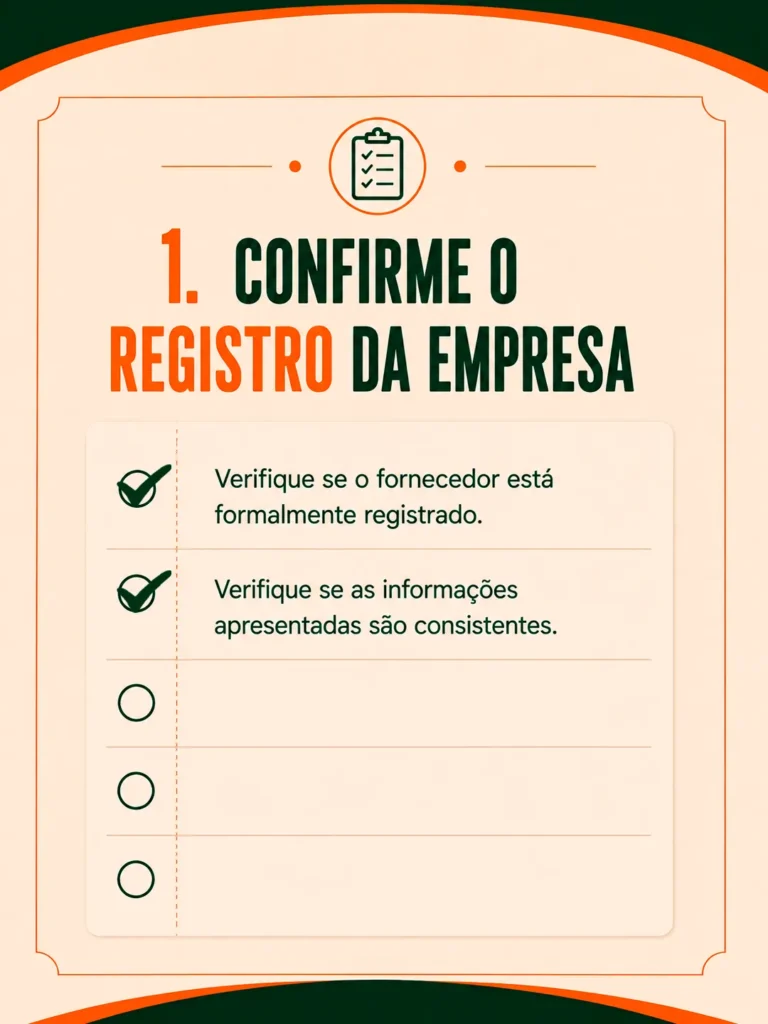 Como identificar fornecedores confiáveis antes de fechar um negócio