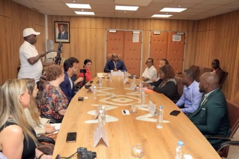 Reunião da missão Brasil–Côte d’Ivoire com o ministro do Turismo e do Lazer Siandou Fofana